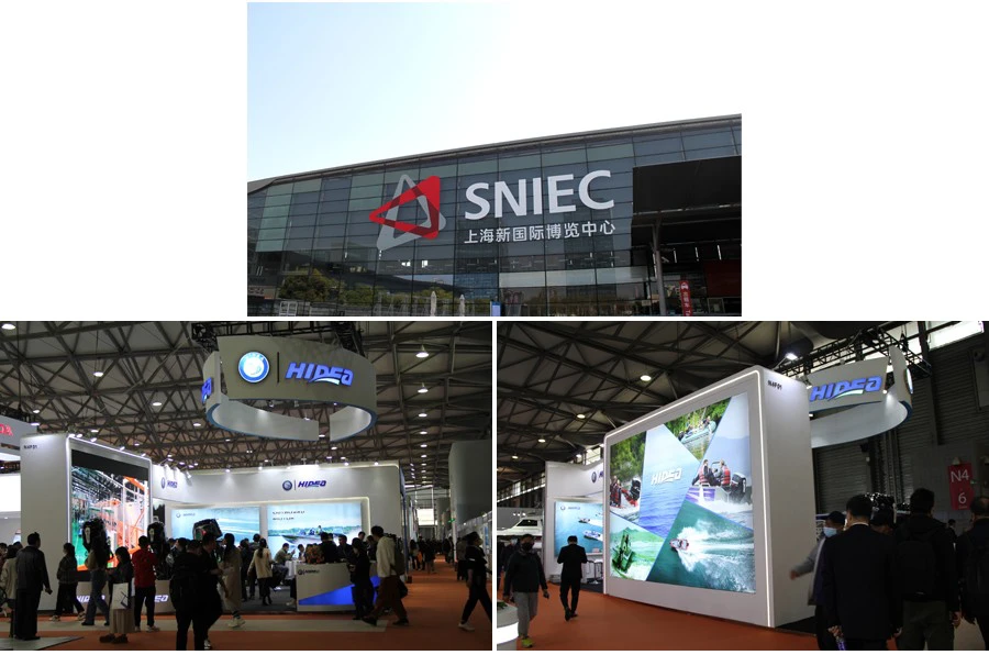 海的电喷130舷外机炫亮上海国际游艇展